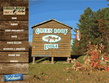 Tablet Screenshot of greenrooflodge.com